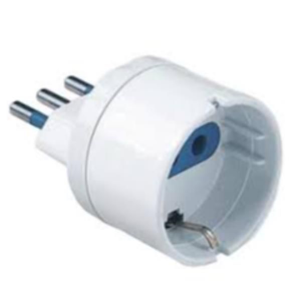 ADATTATORE SPINA 16A 2P+T BIANCO