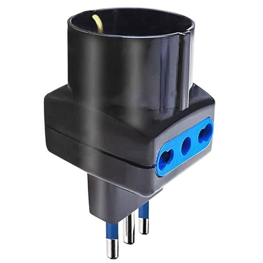 ADATTATORE TRIPLO SHUCKO NERO