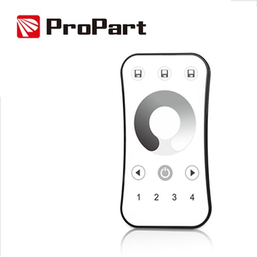 Telecomando RF 1 Canale - 4 Zone, Bianco, con Touch Wheel