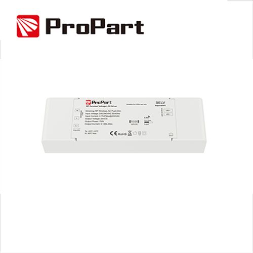 Alimentatore 1CH - 150W 24V RF Wireless, PUSH DIMMER