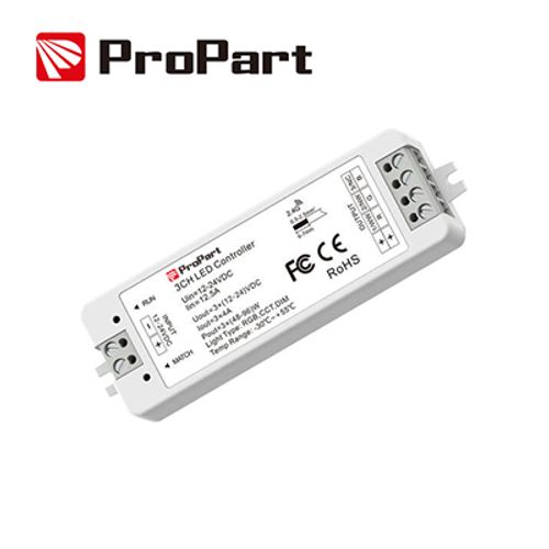 Ricevitore DIM RF 3 Canali - 12/24V DC, 4A/Canale
