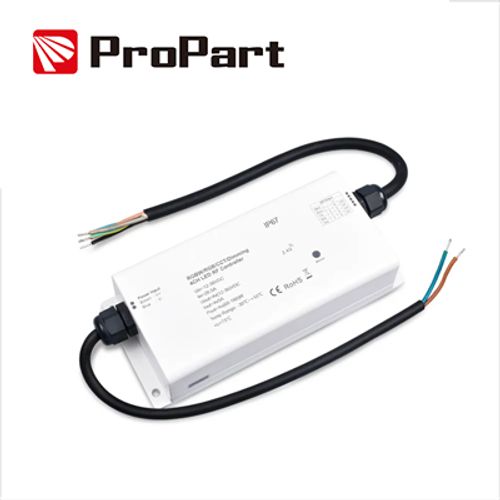 Ricevitore Controller RGB/RGBW IP67 - 4 Canali, 5A/Canale, 12-36V DC RF