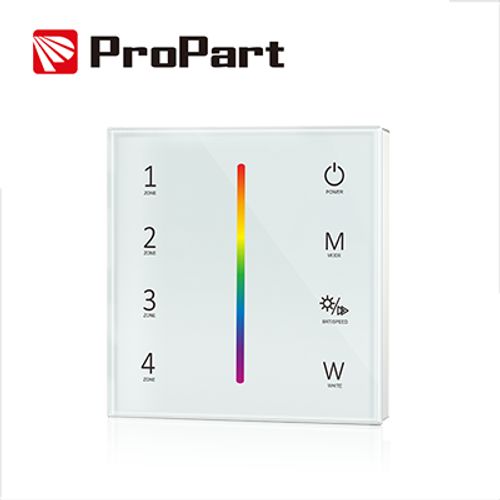 Telecomando da parete RGB/RGBW bianco 4 zone RF2.4G