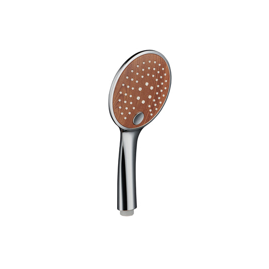 DOCCIA CON PULSANTE 3 GETTI FINITURA LEGNO