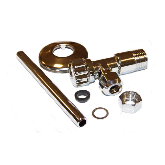 RUBINETTO SQUADRA CASSETTA WC ATTACCO PARETE 3/8"