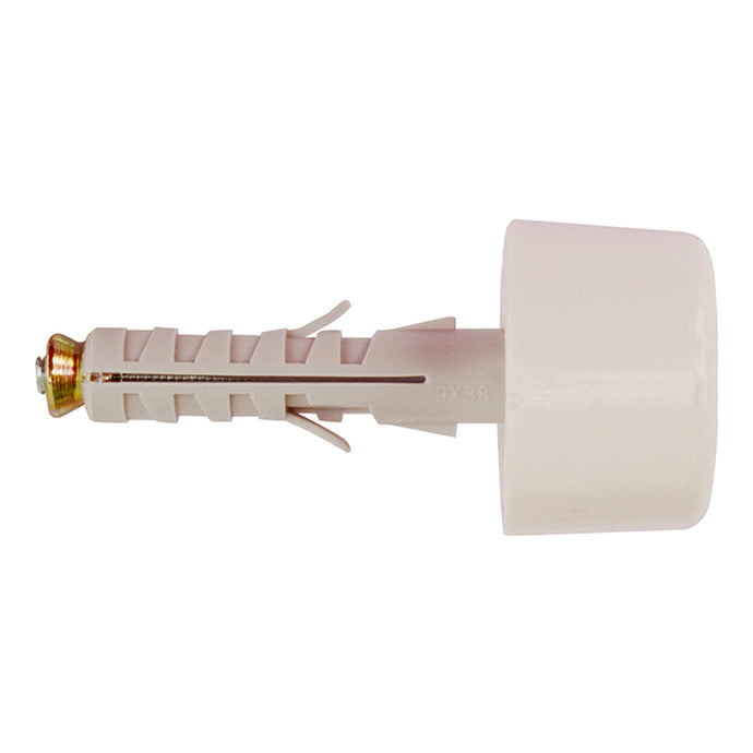 TASSELLO IN NYLON D.9X40 CON PARACOLPO BIANCO PZ.2