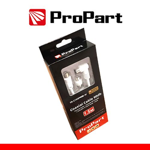 Cavo antenna TV IEC 90db 1.5M SP-PR90 bia+adattat BLISTER