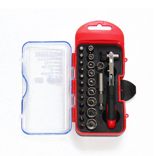 SET INSERTI E BUSSOLE 1/4" 24 PZ