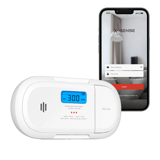 X-Sense Sensore CO-Monossido Wi-Fi a batteria sostituibile